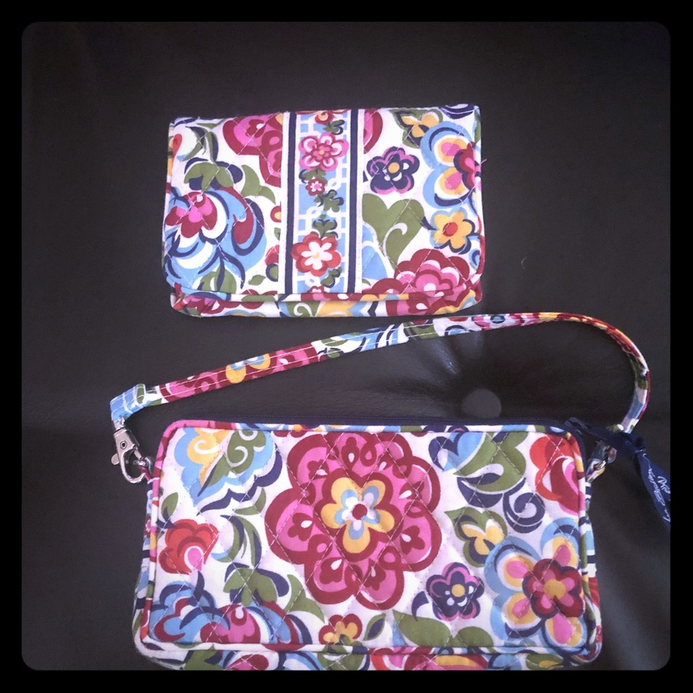 Vera Bradley wallet and wristlet combo